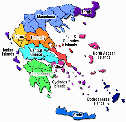 Clickable Map of Greece